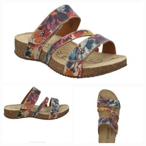 Josef Seibel Floral Comfort Sandals 🌸 Boho Vibes‎ | Size 41 (US 10–10.5)